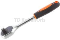 Трещотка  1/2" 45-зубцов 255мм с двухкомпонентной рукояткой