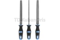 Набор напильников по металлу 3шт 200мм