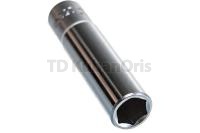 Головка торцевая глубокая 6-гранная 1/4" х 8мм, длина 50мм.