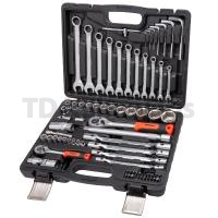 Набор инструментов AV Steel 76 предметов, 1/4", 1/2", профессиональный AV-011076