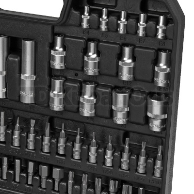 Набор инструментов AV Steel 110 предметов, 1/4", 1/2", профессиональный AV-011110