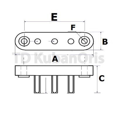 Колодка клеммная YZR 3-280-315 М10