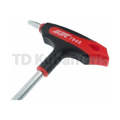 Двусторонний ключ JTC TORX с отверстием T40H и Т-образной рукояткой JTC-784840