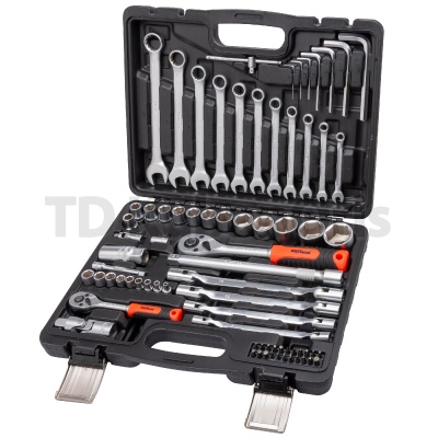 Набор инструментов AV Steel 76 предметов, 1/4", 1/2", профессиональный AV-011076