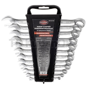 Набор ключей комбинированных 6-22 мм AV Steel 12 предметов (ЕВРО) AV-031121