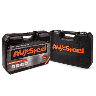 Набор инструментов AV Steel 94 предметов, 1/4", 1/2", профессиональный AV-011094