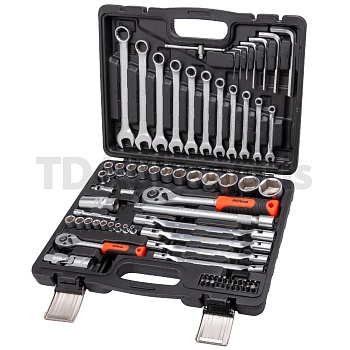 Набор инструментов AV Steel 76 предметов, 1/4", 1/2", профессиональный AV-011076