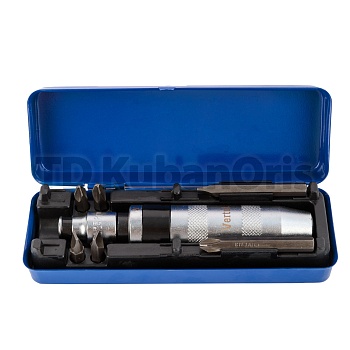 Отвертка ударная с набором бит 6 пр.