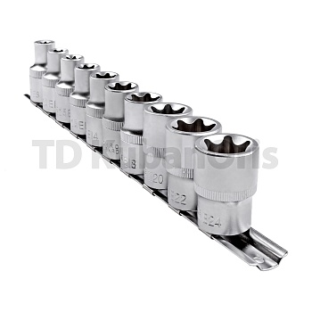 Набор головок Е-типа 1/2" Е8-Е24 10 предметов AV-523410