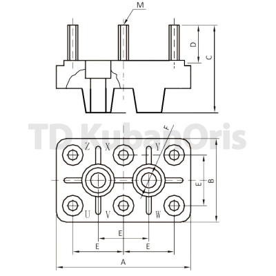 Колодка клеммная  Y 160-180