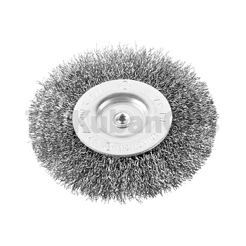 Кордщетка стальная плоская для дрели 100мм MONOGRAM
