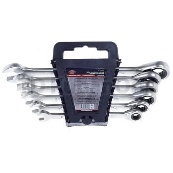 Набор ключей комбинированных трещоточных 8-17 мм AV Steel 6 предметов AV-035060