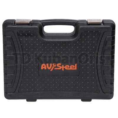 Набор инструментов AV Steel 76 предметов, 1/4", 1/2", профессиональный AV-011076