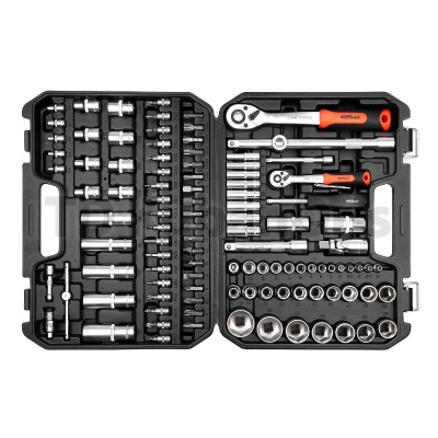 Набор инструментов AV Steel 110 предметов, 1/4", 1/2", профессиональный AV-011110