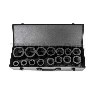 Набор головок ударных (15 предметов, 1"DR, 22-60 мм) Rossvik ST239