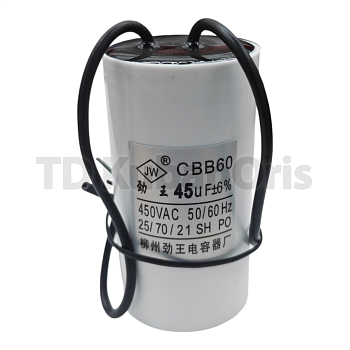 Конденсатор CBB60 45,0µF (д.38) (PL)