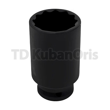 Головка ударная двенадцатигранная удлиненная 1/2", 34мм.