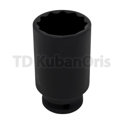 Головка ударная двенадцатигранная удлиненная 1/2", 34мм.