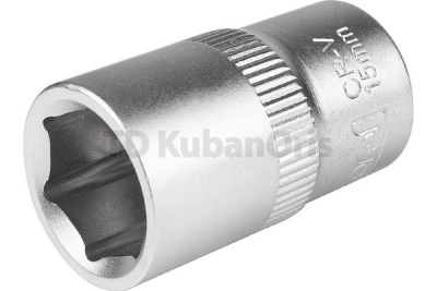 Головка шестигранная 1/2" 15х38мм.