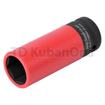 Головка ударная удлиненная тонкостенная 1/2" 21мм. 