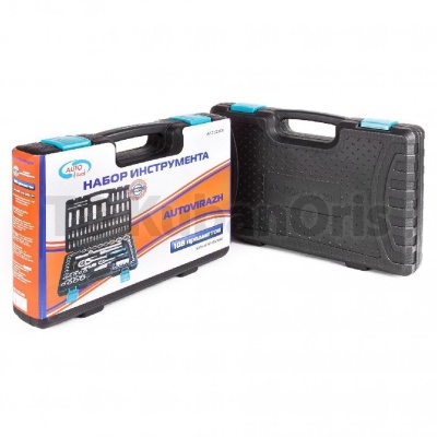 Набор инструмента 108 предм. 1/2" 1/4"DR, CrV AUTOVIRAZH AV-212108