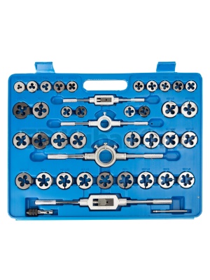 Набор метчиков и плашек 110 предметов (пласт.кейс) (VR)