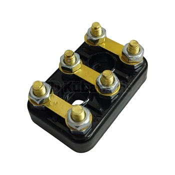 Колодка клеммная T 63-71 с перемычками, латунь