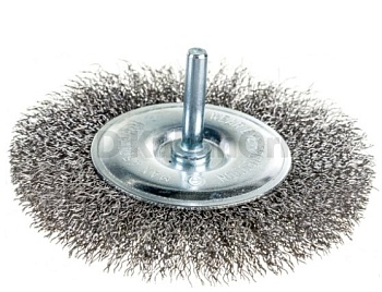 Щетка дисковая с цилиндрическим хвостовиком D100 мм 