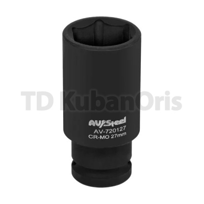 Головка ударная шестигранная удлиненная 1/2" 27мм.