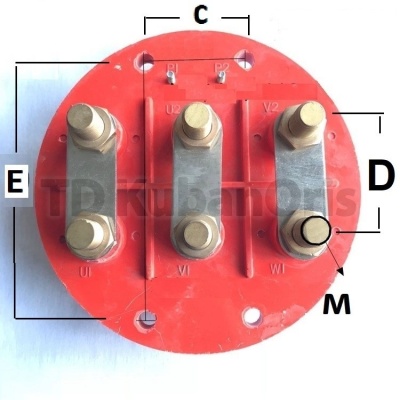 Колодка клеммная  Y2- 315 м16, латунь