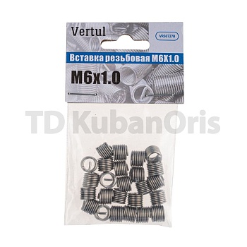 Вставка резьбовая M6X1.0 (упак.25шт) (VR)