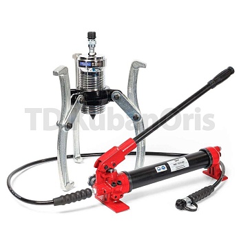 Съемник гидравлический с выносным насосом 2-3-х лапый 30 т. KBT