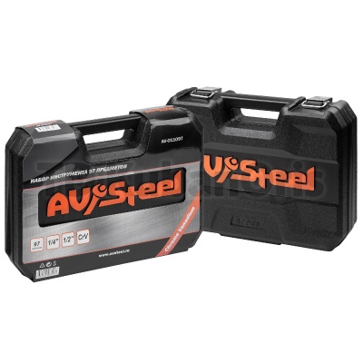 Набор инструмента AV Steel 97 предметов 1/4",1/2", профессиональный AV-011097
