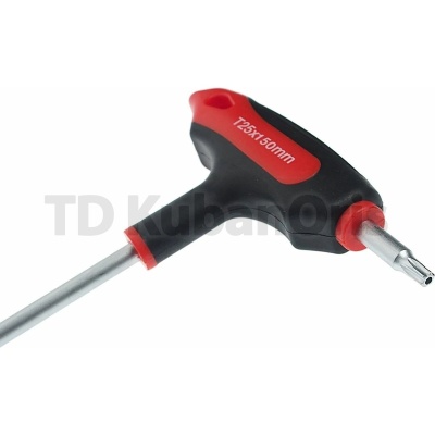 Двусторонний ключ JTC TORX с отверстием T25H и Т-образной рукояткой JTC-784825