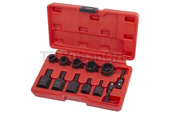 Набор экстраторов поврежденных болтов, гаек, шпилек. 10 предметов*