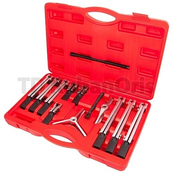 Набор съемников, 2-х и 3-х захватный, кейс,12 пр.