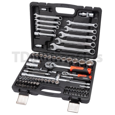 Набор инструментов AV Steel 82 предмета, 1/4", 1/2", профессиональный AV-011082