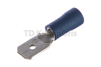 Разъем плоский «папа» с ПВХ манжетой РПИ-П 2,5-(6,3)