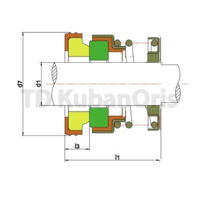Уплотнитель насоса торцевой 108-20 (35) S/S