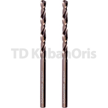 Сверло по металлу кобальтовое HSS-Co  4,0мм 2шт.  Monogram