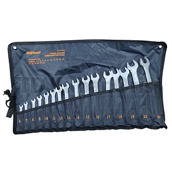 Набор ключей комбинированных 6-24мм "AV Steel" 16 предм. в сумке AV-031216