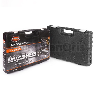 Набор инструментов AV Steel 147 предметов, 1/4", 1/2", профессиональный AV-011147