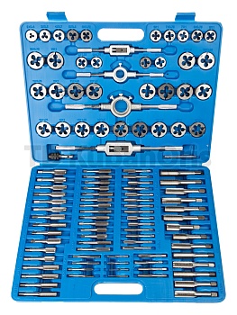 Набор метчиков и плашек 110 предметов (пласт.кейс) (VR)