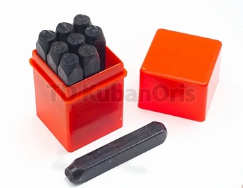 Набор клейм - цифры (9 предметов) 6мм