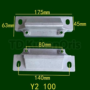 Лапы электродвигателя Y2-100 (нижнее крепление) 80/140