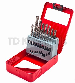 Набор сверл по металлу (1,0мм.-10мм.через 0,5мм) HSS