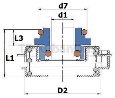 Уплотнитель насоса торцевой CM-16 (Grundfos)