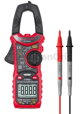 Токовые клещи Habotest HT206D True RMS AC/DC	