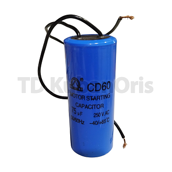 Конденсатор CD60 75,0µF 250 VAC (пусковой)