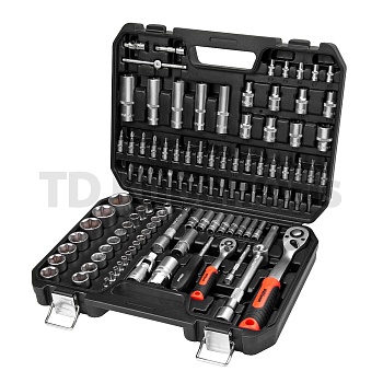Набор инструментов AV Steel 110 предметов, 1/4", 1/2", профессиональный AV-011110